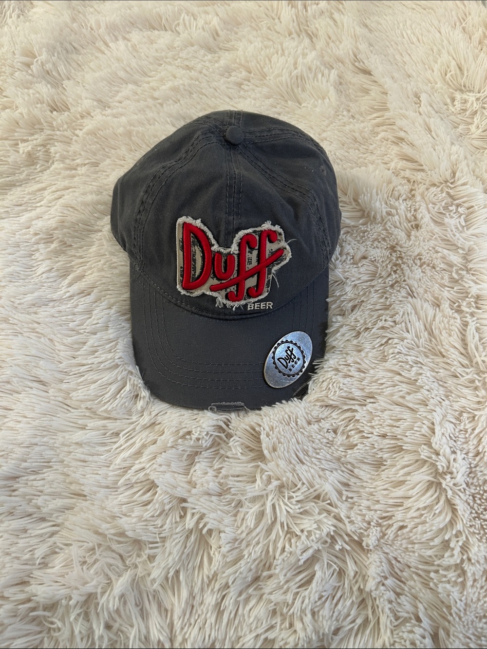 Vineyard Vines Charcoal Gray Baseball Cap with Brass Accent